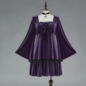 ROMWE Purple Velvet Women's Dress/Tunic NEW WITH TAGS 4X